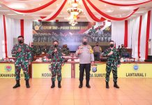 Kapolda Sumut dan Pangdam I/BB Hadiri Rapim TNI-Polri Tahun 2021 Secara Virtual