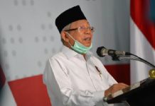 Pemerintah Tak Melarang Pendirian Ormas Sepanjang Patuhi Regulasi Wakil Presiden Ma'ruf Amin menyampaikan keterangan kepada wartawan tentang penanganan COVID-19 di Graha BNPB, Jakarta, Senin, 23 Maret 2020. Wapres meminta Majelis Ulama Indonesia (MUI) mengeluarkan fatwa terkait jenazah pasien positif virus corona (COVID-19) yang meninggal dunia. ANTARA
