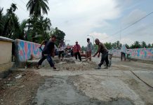 Kurangnya Perhatian Pemko Tanjungbalai, Pemuda Kel. Pulau Buaya Semangat Bergotong Royong Perbaiki Tanjakan Jalan Lingkar Utara