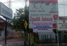 Spanduk Selamat Datang KPK dan Usut tuntas para Pelaku Korupsi di Kota Tanjungbalai marak