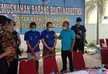 Badan Narkotika Nasional Provinsi Sumut Musnahkan Barang Bukti Narkotika Seberat 16.532,03 gram