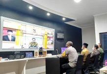 Wakil Walikota dan Forkopimda Dalam Rangka Penegakan Disiplin Prokes Zoom Meeting Bersama Mentri