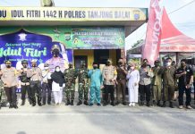Plt Wali Kota Tanjungbalai Bersama Forkopimda Meninjau Kesiapan Tiga Pos Pengamanan Idul Fitri di Kota Tanjungbalai