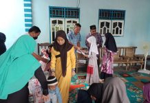 Saling Berbagi di Akhir Bulan Ramadhan 1442 H, Pengusaha Muda Diteluk Nibung Santuni 100 Anak Yatim
