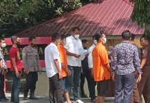 Rekontruksi Pembunuhan kawasan Terminal Kisaran Digelar Dimapolres Asahan.