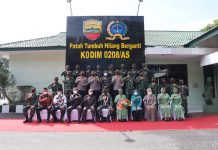 Plt Wali Kota Tanjungbalai Sambut Kunjungan Danrem 022 Pantai Timur di Makodim 0208/AS