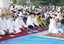Ditengah Pandemi Covid-19, Pemkot Tanjungbalai Gelar Sholat Idul Adha Terapkan Prokes Bagi Seluruh Jamaah