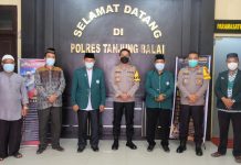 Kapolres Tanjung Balai terima Silaturahmi Al-Washliyah minta kerja sama dalam memutus mata rantai Covid-19