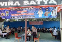Polres Tanjung Balai Gelar Vaksinasi Polri Presisi Bagi Pelajar Tingkat SMA