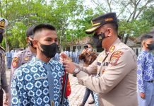 Kapolres Tanjungbalai Bentuk Patroli Protokol Kesehatan bagi Siswa SMA Negeri 2