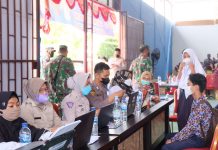 Kapolres Tanjung Balai bersama Danlanal TBA Tinjau Pelaksanaan Vaksinasi