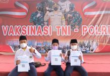 AKBP Triyadi Tinjau Vaksinasi AKABRI 90 di Polres Tanjungbalai