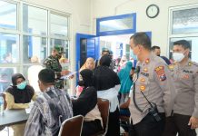 Waka Polres Tanjung Balai Tinjau Tiga Lokasi Vaksinasi