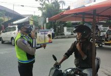 Tekan Penyebaran Virus Corona, Satlantas Polres Tanjungbalai Kembali Himbau Warga Laksanakan Prokes
