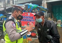 Sat Lantas Polres Tanjung Balai himbau Warga Laksanakan Prokes Cegah Covid-19
