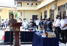 Konferensi Pers Akhir Tahun Pemusnahan Barang Bukti Narkotika 2021
