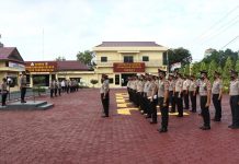 Kapolres Tanjungbalai Pimpin Upacara Kenaikan Pangkat