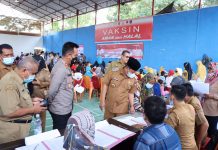 Kapolres Tanjung Balai AKBP Triyadi SH, SIK bersama PJU Ikuti Zoom Meeting