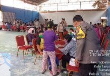 Tanpa Kenal Lelah Polres Tanjungbalai Kembali Laksanakan Vaksinasi