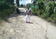 Tak Kunjung Diperbaiki, Jalan Mantap Desa Silomlom Rusak Berat