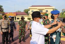 Pengamanan Hari Raya Idul Fitri 1443 H PLT Walikota Pimpin Apel Ketupat