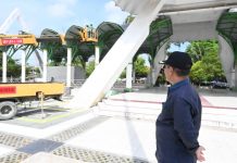 Tinjau Penataan dan Pembersihan Alun Alun Sultan Abdul Jalil Rahmadsyah