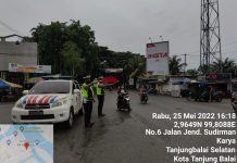Mencegah Pelanggaran Lalu Lintas Satlantas Polres Tanjungbalai Laksanakan Giat Patroli Sore