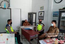 HUT Bhayangkara Unit Kamsel Satlantas Polres Tanjungbalai Kunjungi SMAN 6 Kota Tanjungbalai