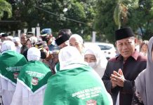 Plt Wali Kota Waris Tholib Lepas 58 Jemaah Calon Jamaah Kota Tanjungbalai