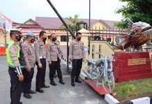 Polres Tanjung Balai rilis Karya Seni Tugu Knalpot Brong