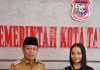 Plt Wali Kota Tanjungbalai Terima Runner-up 1 Indonesia Girl Sumut 2022 Amira Naura Ashila