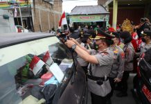 Semarak HUT RI ke 77, Polda Sumut Bagikan 30.000 Bendera Merah Putih kuatkan Nasionalisme