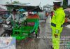 Meski Situasi Cuaca Hujan, Personil Satuan Lalu Lintas Polres Tanjungbalai Tetap Himbau Warga Tertib Berlalulintas Pakai Helm Saat Berkendaraan