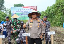 Kapolres Tanjungbalai Hadiri Gerakan Penanaman Sorgum Nasional Tahun 2022 TNI Angkatan Laut