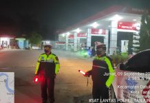 Antisipasi Kelangkaan BBM Personil Satlantas Polres Tanjungbalai Laksanakan Patroli di SPBU