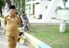 PLT Wali Kota Tanjungbalai Waris Tholib kembali meninjau Penataan Alun alun Sultan Abdul Jalil Rahmadsyah