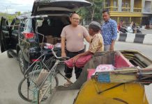 Peduli Masyarakat, KapolresTanjungbalai beri Bantuan Kepada Abang Becak