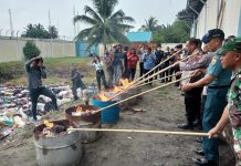Bea Cukai Gelar Pemusnahan BMN Penindakan Kepabeanan