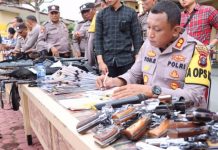 Kapolres Tanjungbalai Periksa Senpi Personil dan Jumlah Amunisinya
