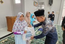 YBM PLN Bersama UPP SBU 4, Serahkan Zakat Maal Untuk Mustahik 3 Desa di Basecamp PLTA Asahan 3