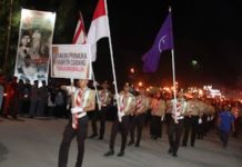 Pawai Obor Meriahkan Malam Kemerdekaan RI di Tanjungbalai