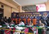 Konferensi Pers, Dalam Waktu Tiga Minggu Polres Tanjungbalai Berhasil Meringkus 9 Tersangka Curanmor