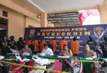 Konferensi Pers, Dalam Waktu Tiga Minggu Polres Tanjungbalai Berhasil Meringkus 9 Tersangka Curanmor