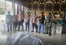 Pemindahan Kotak Suara Ke Gudang KPU di Kawal Polres Tanjungbalai