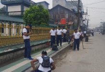 Lanal TBA dan BKM Masjid Ahmadsyah Tanjungbalai Laksanakan Aksi Bersih Sambut Bulan Ramadhan
