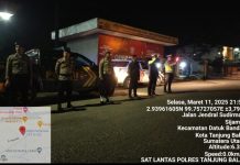 Selama Bulan Suci Ramadhan, Sat Lantas Polres Tanjung Balai Patroli Penjagaan