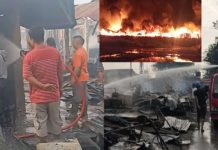 Kebakaran di TPO Petugas Damkar Lakukan Pendinginan