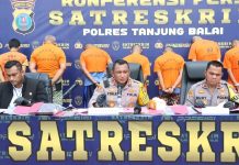 Kapolres Tanjung Balai Pimpin Konferensi Pers Ungkap Kasus Curanmor
