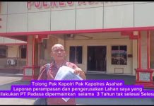 Kapolres Asahan Yang Baru, Minta Petani WA kasus 3 Tahun Laporan Polisi Tak Selesai