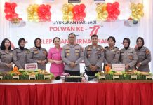 Syukuran HUT Polwan ke-77, Kapolres Tanjungbalai Harapkan Polwan Semakin Berkompetensi dan Humanis